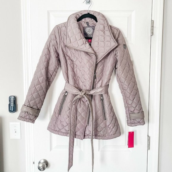NWT Vince Camuto Quilted Coat V29721-LT - XS - Picture 1 of 5
